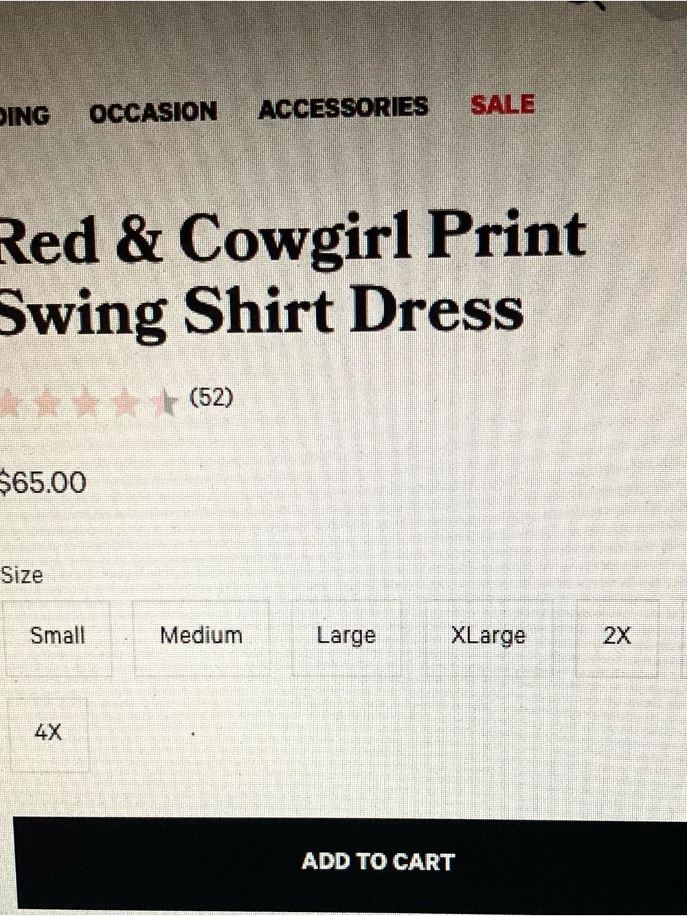 WOMENS Western-Print Red Fit & Flare Dress from Unique Vintage size XL - Picture 9 of 10